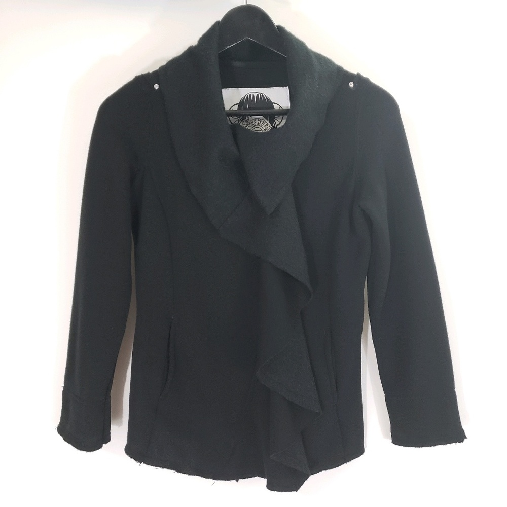 Sugar Fly Black Pleated Jacket, size M